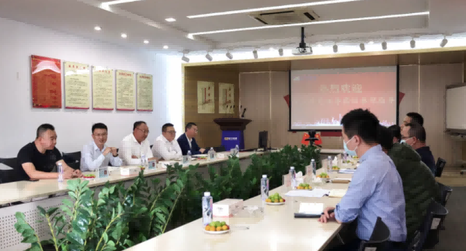 东莞市工信局与镇经发局领导莅临彩虹多多参观指导